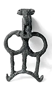 Harness ring surmounted by bull