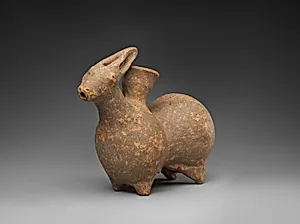 Rhyton in the shape of a rabbit