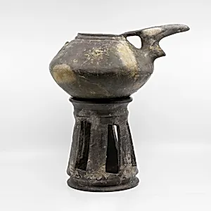 Spouted jar and stand