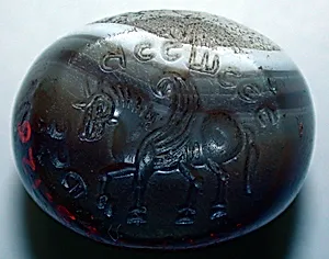 Stamp seal with Pahlavi inscription