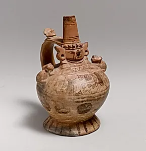 Bottle, Mythic Figure by Lambayeque (Sicán) artist(s)