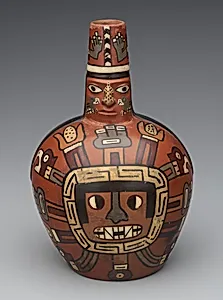 Bottle with deity