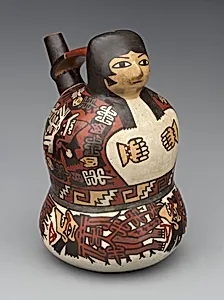 Bottle with female figure
