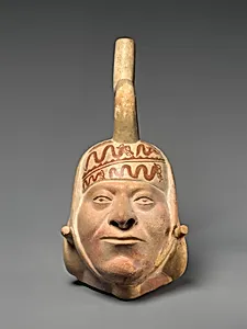 Bottle with portrait head