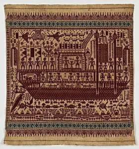 Ceremonial Textile (Tampan) by Lampung artist
