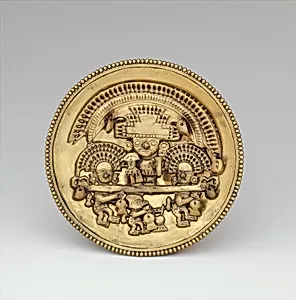 Earflare with Multifigure Scene