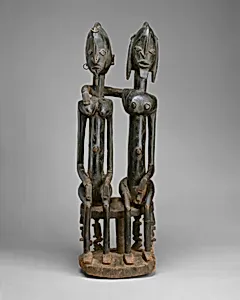 Figure: Seated Couple by Dogon artist