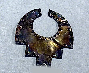 Hammered Silver Collar Ornament (?)