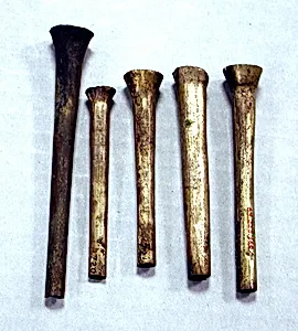 Hammered Silver Fluted Tube