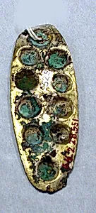 Hammered Silver Ornament with Repoussé Disks