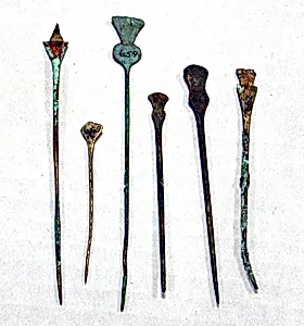 Hammered Silver Pin (tupu)