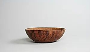 Incised and Pyroengraved Bowl with Monkeys