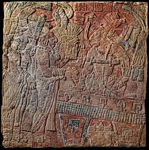Relief with Enthroned Ruler by Chakalte'