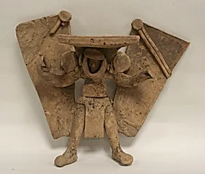 Standing Ceramic Winged Figure