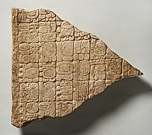 Stela Fragment with Glyphs