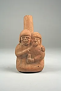 Stirrup Spout Bottle with Couple