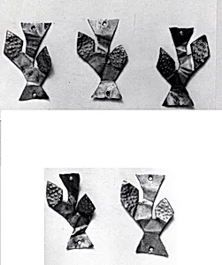 Textile ornaments, Corn Plants