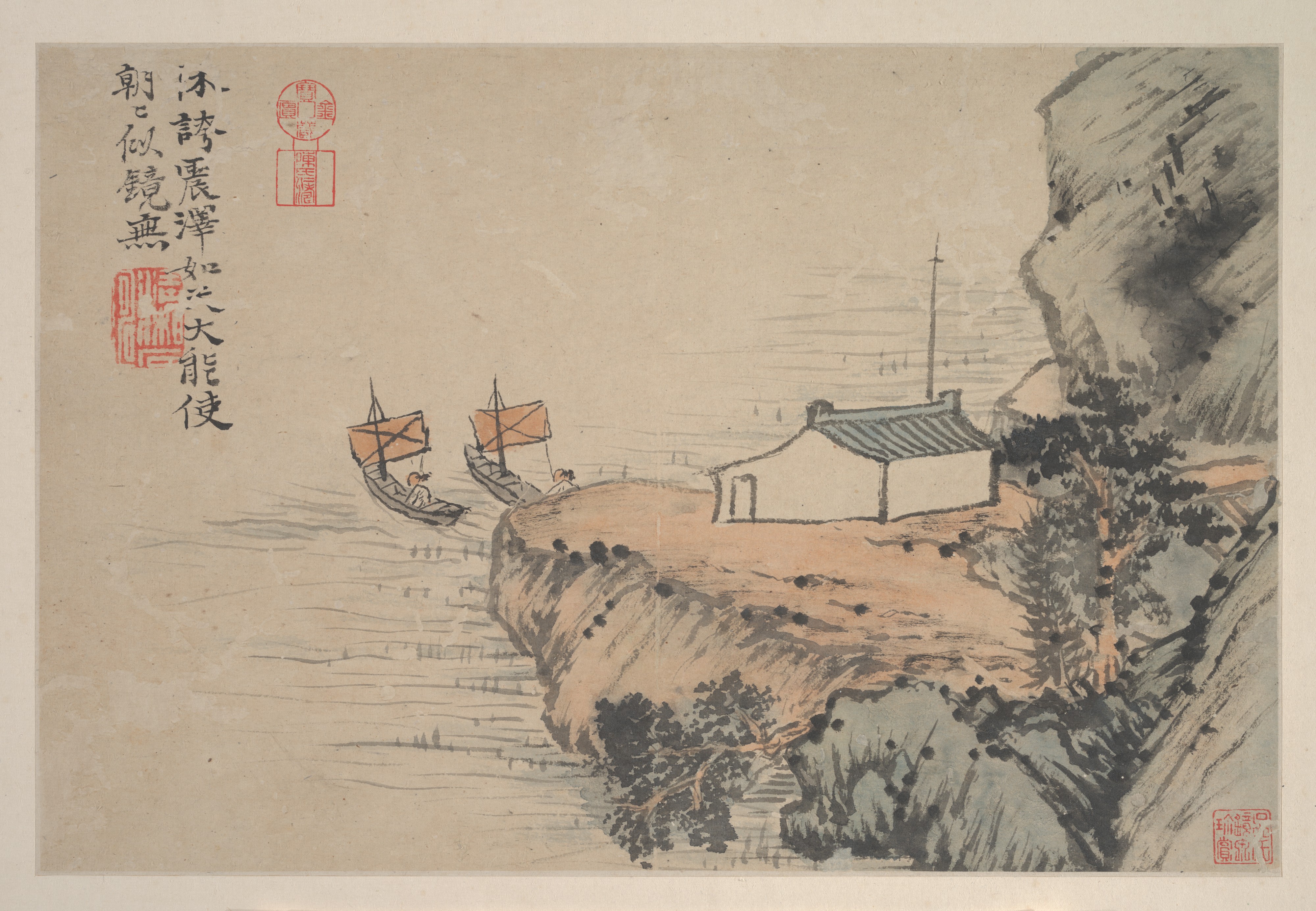 清石濤(朱若極) 尋僊山水圖冊|Landscapes - Shitao (Zhu Ruoji)