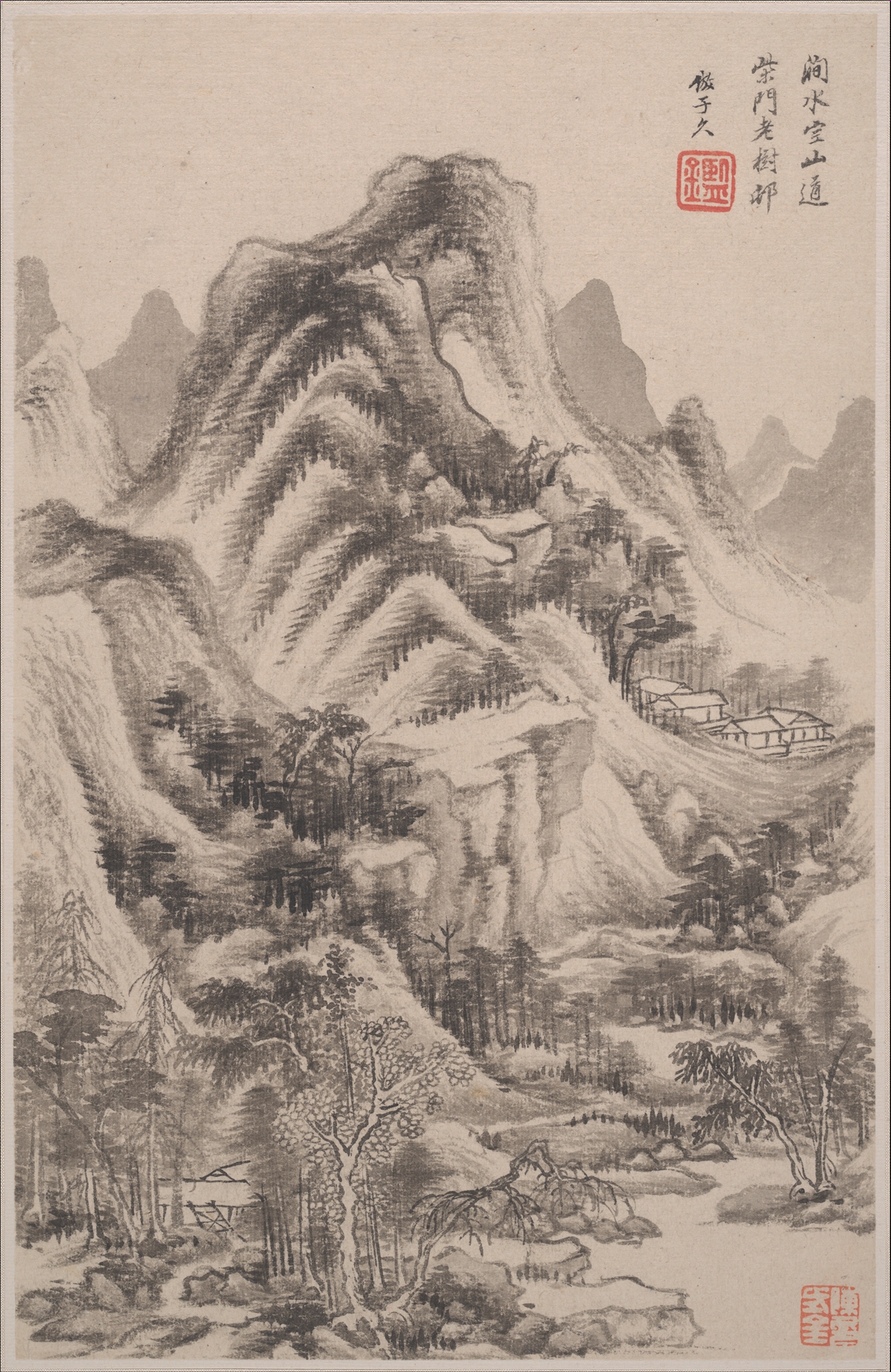 清王鑑仿古山水圖冊紙本|Landscapes in the styles of old masters