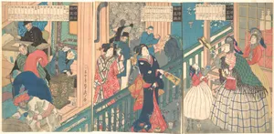歌川(五雲亭)貞秀画　「横濱商館真圖」|A True View of a Trading House of a Yokohama Merchant