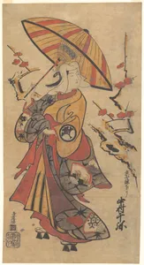 Actor Nakamura Senya as Tokonatsu in the Kabuki Play, "The Legacy of the Three-Comma Family Crest Revealed" (Mitsutomoe Katoku Binaki)