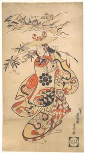 Actor Sawamura Kodenji as a Woman at the Time of the Tanabata Festival