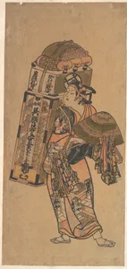 Actor (unidentified) as a Peddler of Dry Goods