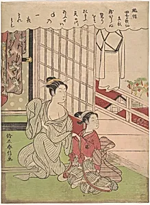 Aki|風俗四季歌仙　立秋|First Day of Autumn (Risshu) by Suzuki Harunobu