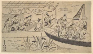 An Actor's Boating Party on the Sumida River