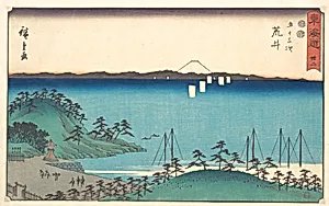 東海道五十三次　荒井|Arai by Utagawa Hiroshige
