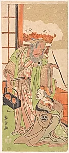 Scene From the Second Act of the Drama "Kawaranu Hana Sakae Hachinoki" by Katsukawa Shunshō　勝川春章