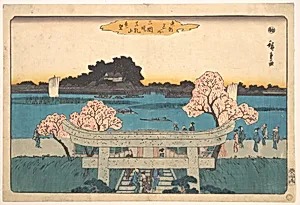 Mimeguri Zutsumi Matsuchiyama Embo by Utagawa Hiroshige