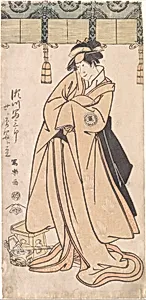 The Actor Segawa Tomisaburo II as the Otomos' Maid Wakakusa, Actually Prince Korehito by Tōshūsai Sharaku