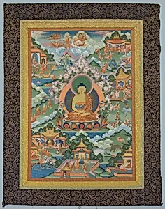 Thangka with Buddha
