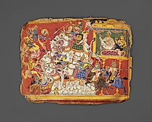 Krishna Battles the Armies of the Demon Naraka: Page from a Bhagavata Purana Manuscript
