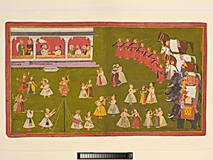 Maharana Amar Singh II, Prince Sangram Singh and Courtiers Watch a Performance