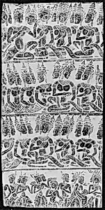 Rubbing of Apsarases (Dancers)