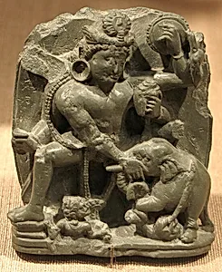 Vishnu Rescuing Gajendra, the Lord of the Elephants