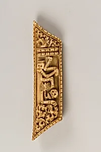 Plaque from a Tantric Ritual Apron with a Skeleton