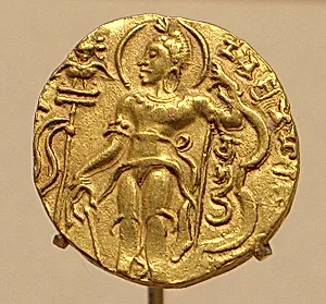 Gold Coin Showing King Chandragupta II as an Archer by Unknown Artist