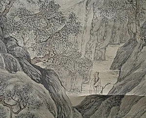 Scholar Admiring Autumn Scenery by Unidentified artist|Tang Yin
