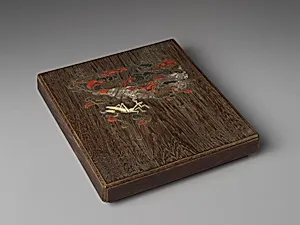 Writing box with design of praying mantis by Ogawa Haritsu (Ritsuō)