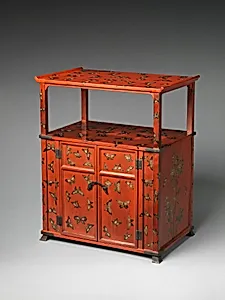 Cabinet with Design of Butterflies