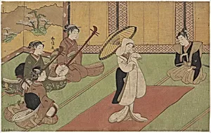 Woman Dancer in Daimyo's Palace by Suzuki Harunobu