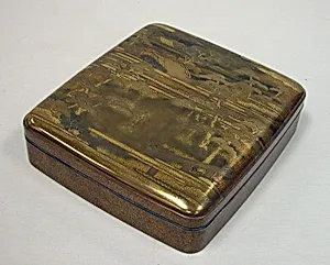 Writing Box with Design of the Sumiyoshi Shrine
