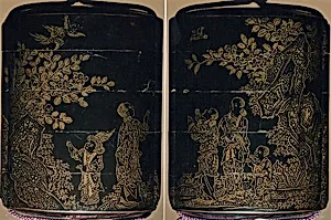 Case (Inrō) with Design of Chinese Women at Court
