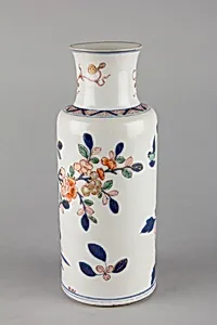 Vase with birds and flowers