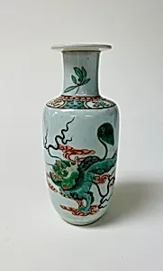 Vase with mythical creature qilin