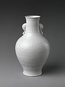 Vase with Elephant Heads and Cloud Designs