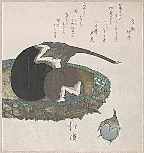 Eggplants in a Basket by Totoya Hokkei